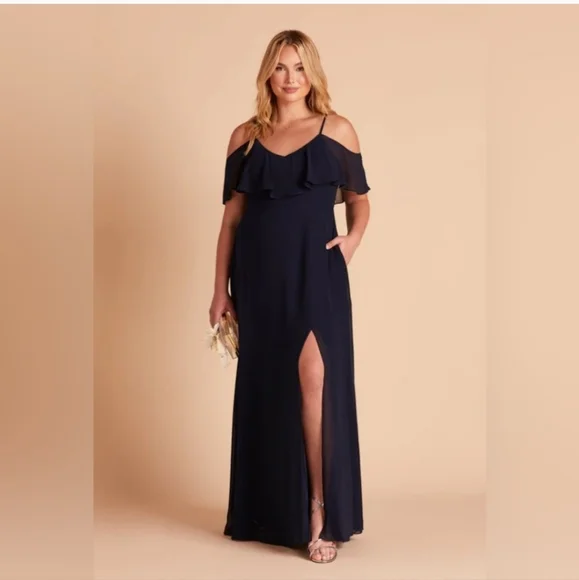 Birdy Grey navy blue bridesmaid dress- L - Picture 1 of 10